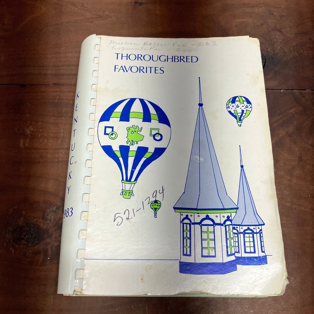 Thoroughbred Favorites 1983 Kentucky Louisville Square Dance Cookbook Vintage